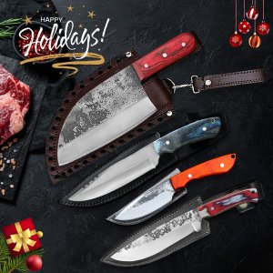 Holiday outdoor knives Set